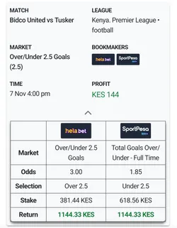 Dutching Visual — Bets on All Outcomes = Guaranteed Profit