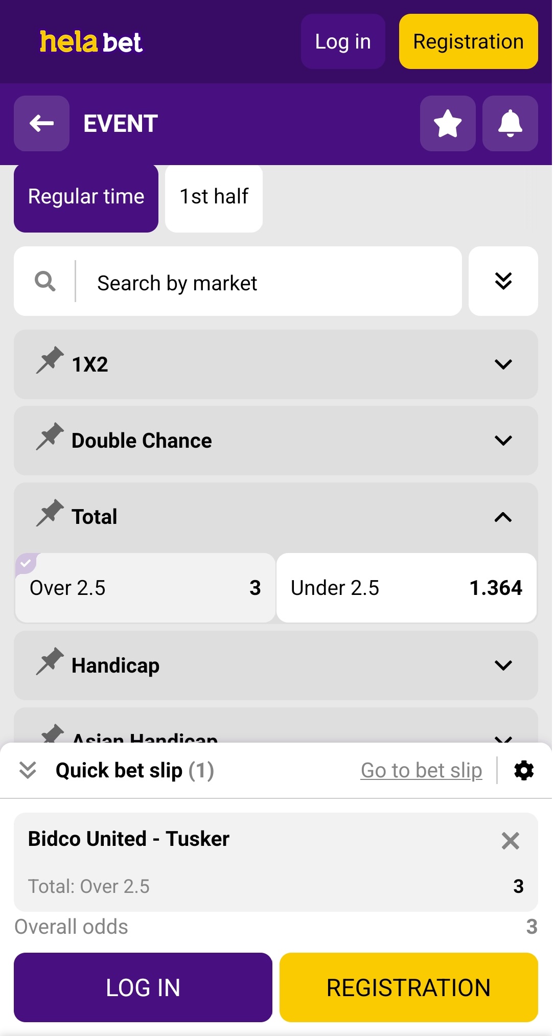 Dutching Visual — Bets on All Outcomes = Guaranteed Profit